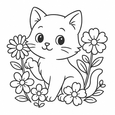 Cute Cat Coloring Pages for Kids 2026 – Free Download