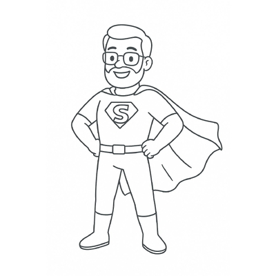 Dad Coloring Pages for Kids 2026 – Creative and Fun