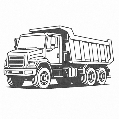 Dump Truck Coloring Pages for Kids 2026 – Free PDF Download