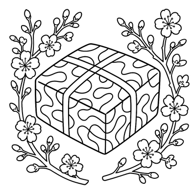 Lunar New Year Banh Chung Wrapping Coloring Pages for Kids 2026