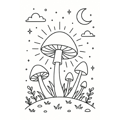 Mushroom Coloring Pages for Kids 2026 – Explore Nature Creatively
