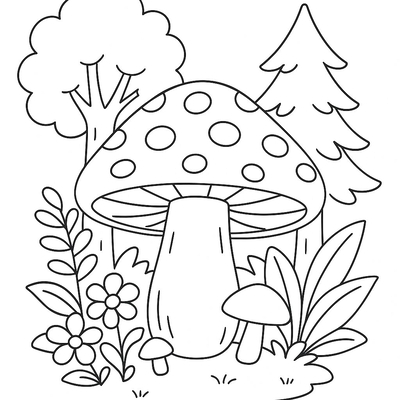 Mushroom Coloring Pages for Kids 2026 – Explore Nature Creatively