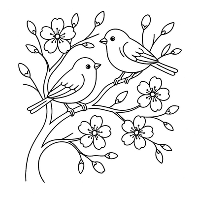 Peach Blossom Tree Coloring Pages for Kids 2026 – Discover the Beauty of Spring
