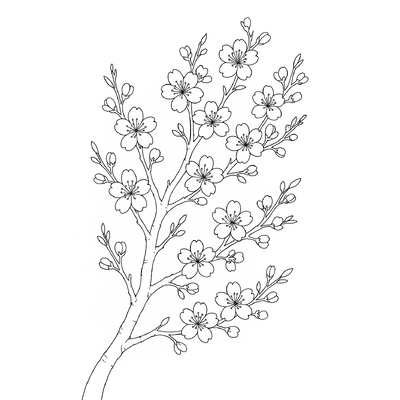 Peach Blossom Tree Coloring Pages for Kids 2026 – Discover the Beauty of Spring