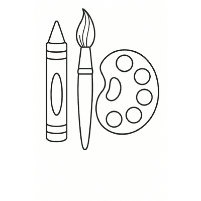 School Supplies Coloring Pages for Kids 2026 – Free PDF Download