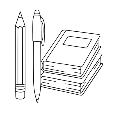 School Supplies Coloring Pages for Kids 2026 – Free PDF Download