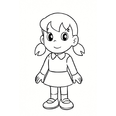 Shizuka Coloring Pages for Kids 2026 – Free PDF Download
