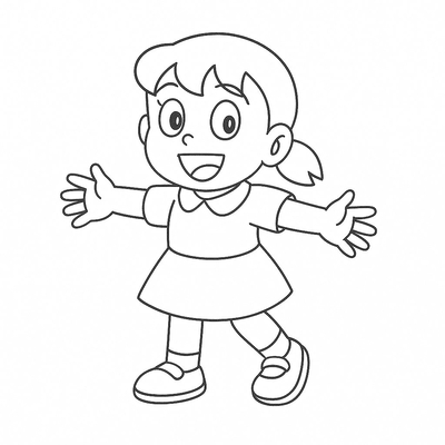 Shizuka Coloring Pages for Kids 2026 – Free PDF Download