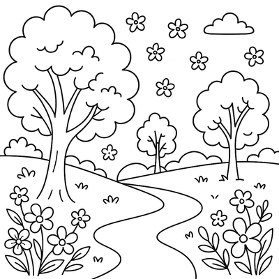 Spring Coloring Pages for Kids 2026 – Free Download