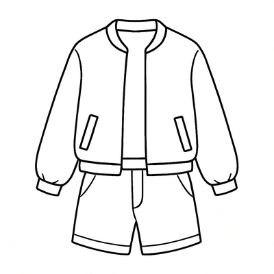 Summer Outfit Coloring Pages for Kids 2026