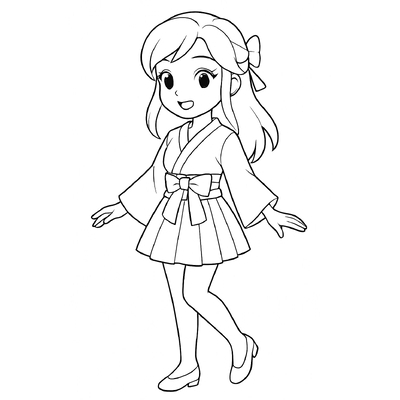 Summer Outfit Coloring Pages for Kids 2026
