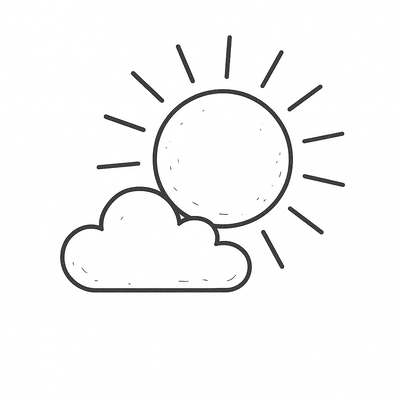 Sun and Cloud Coloring Pages for Kids 2026