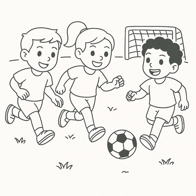 Traditional Folk Games Coloring Pages for Kids 2026