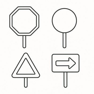 Traffic Sign Coloring Pages for Kids – Download PDF 2026