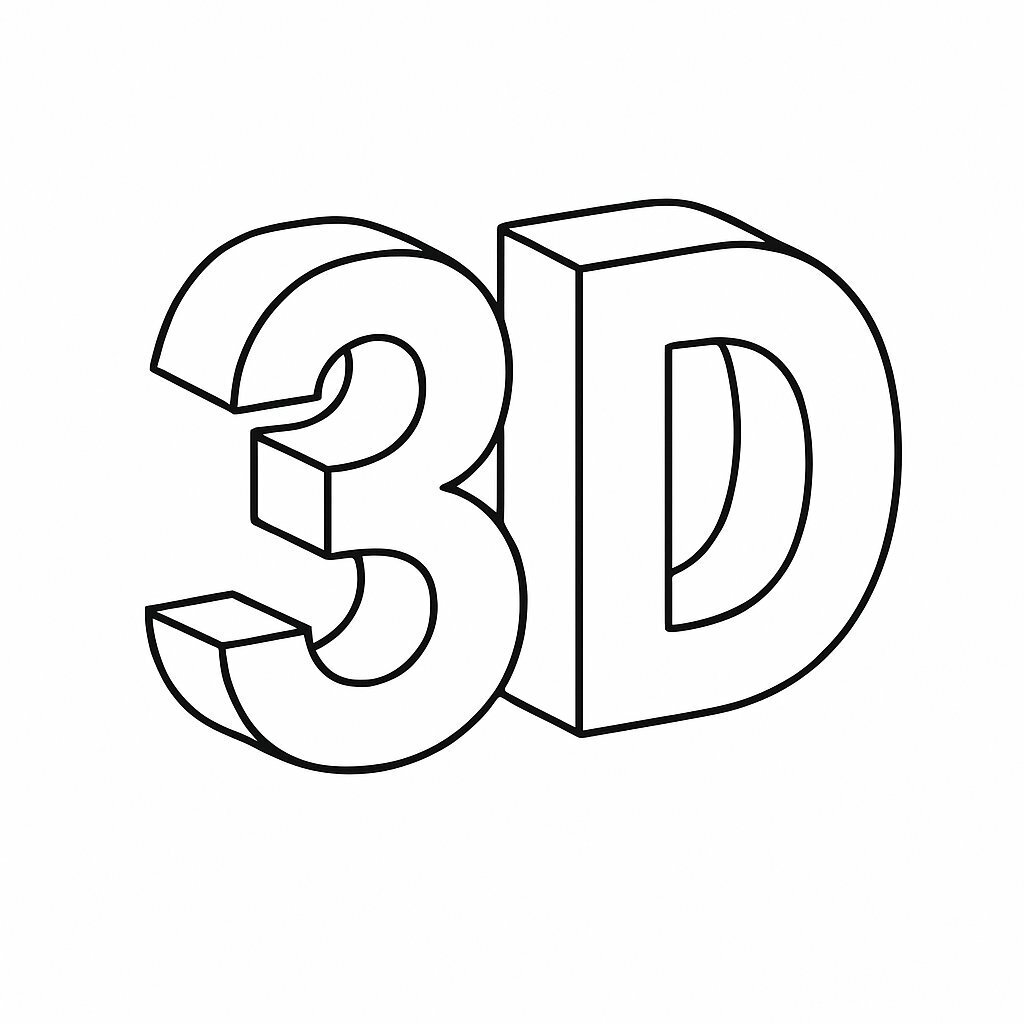 Artistic 3D Letters