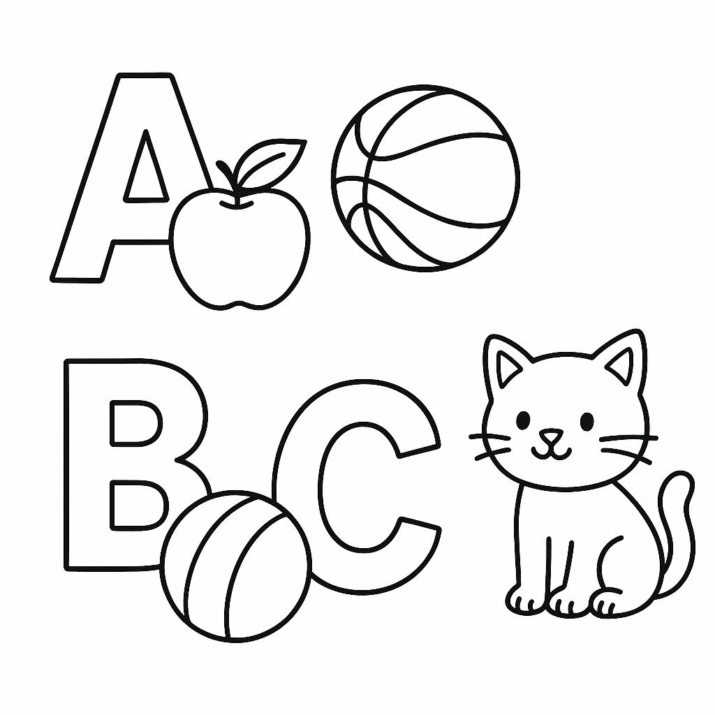Alphabet Letters with Illustrations