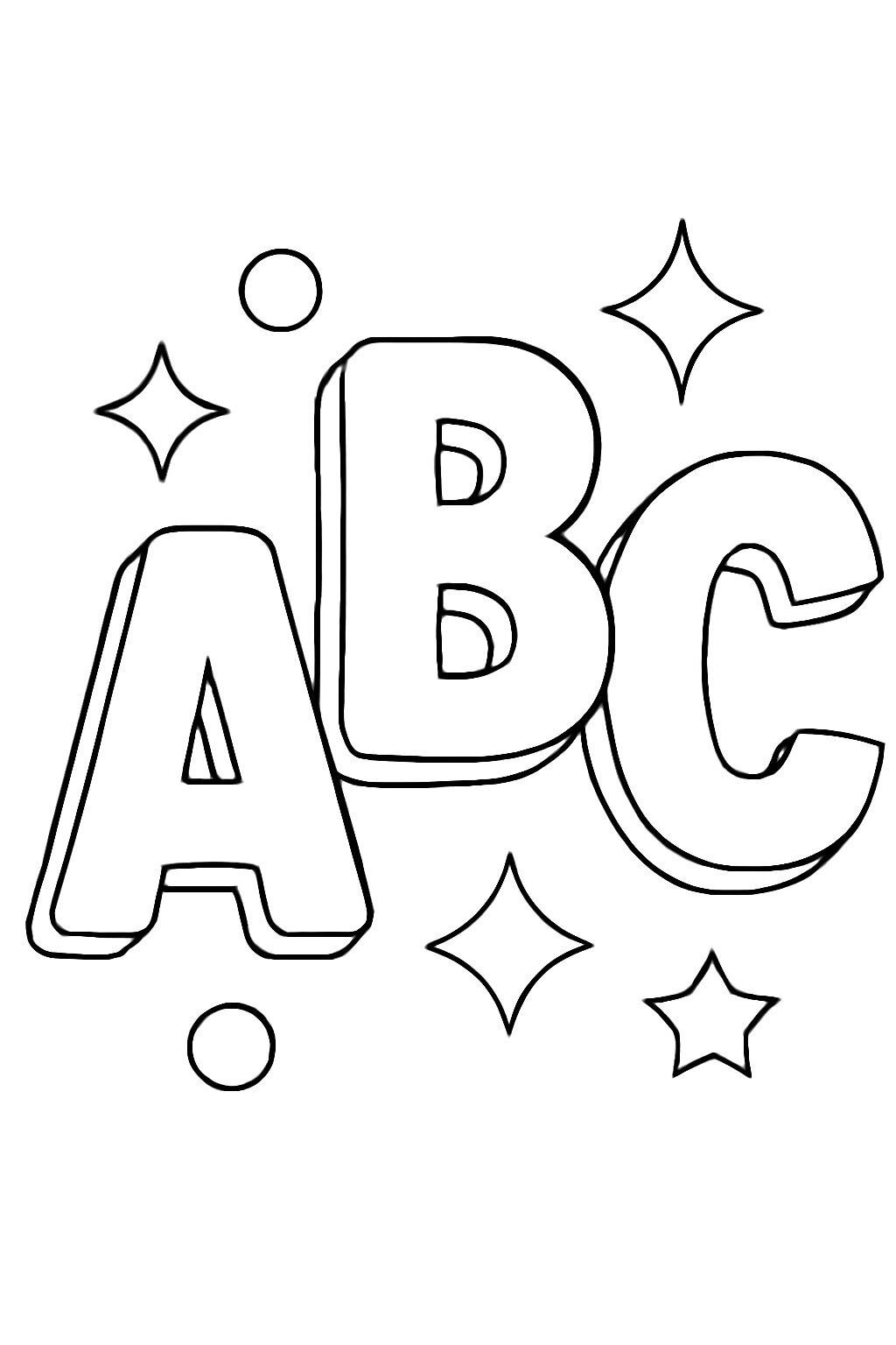 Bright and Colorful Alphabet Letters