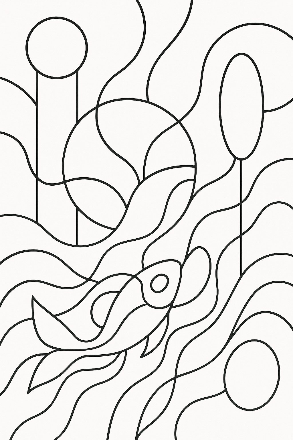 Abstract Coloring Page