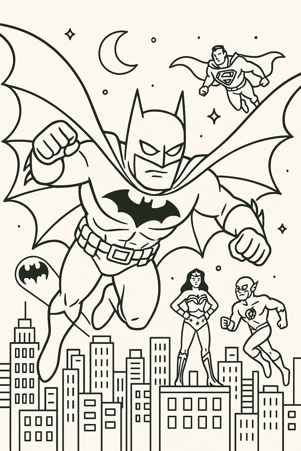 Batman Coloring Pages for Kids 2026 – Free PDF Download