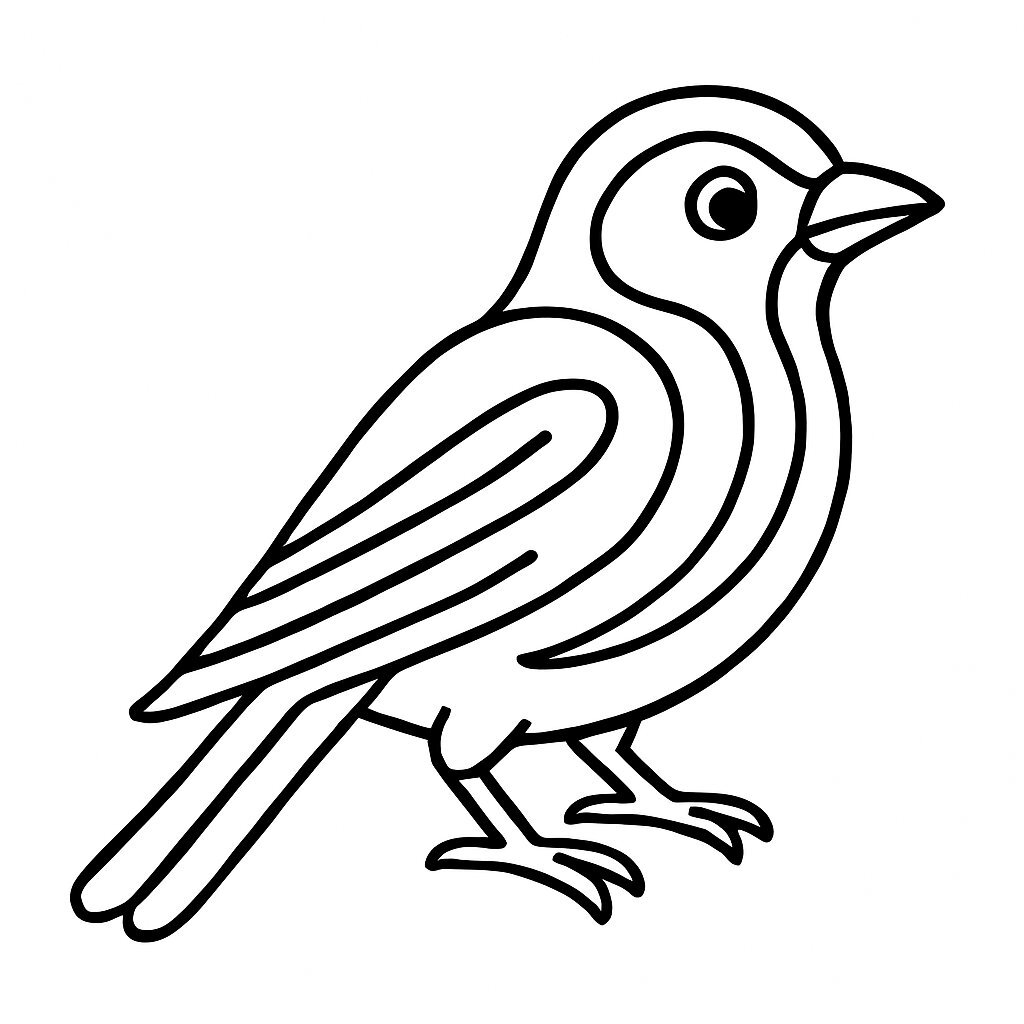 Bright Neon Bird