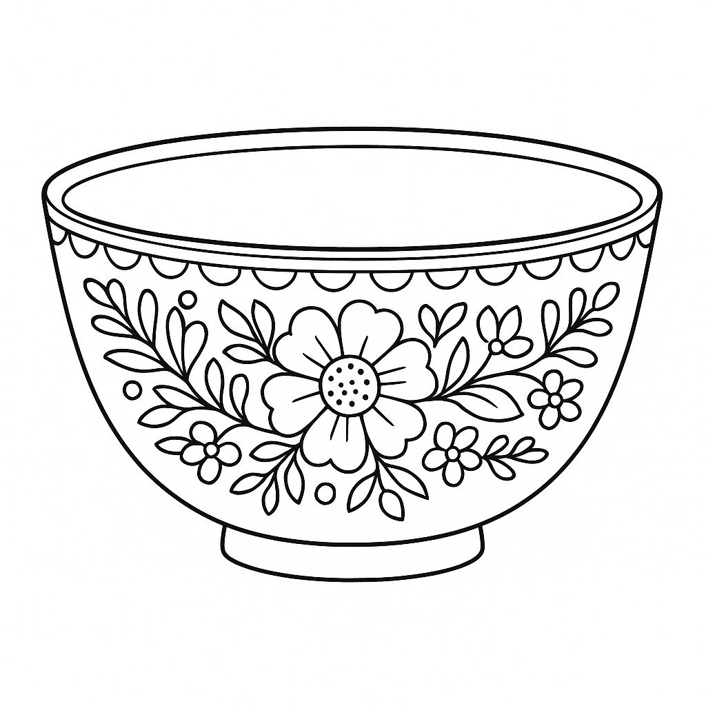 Coloring a Folk-Style Bowl