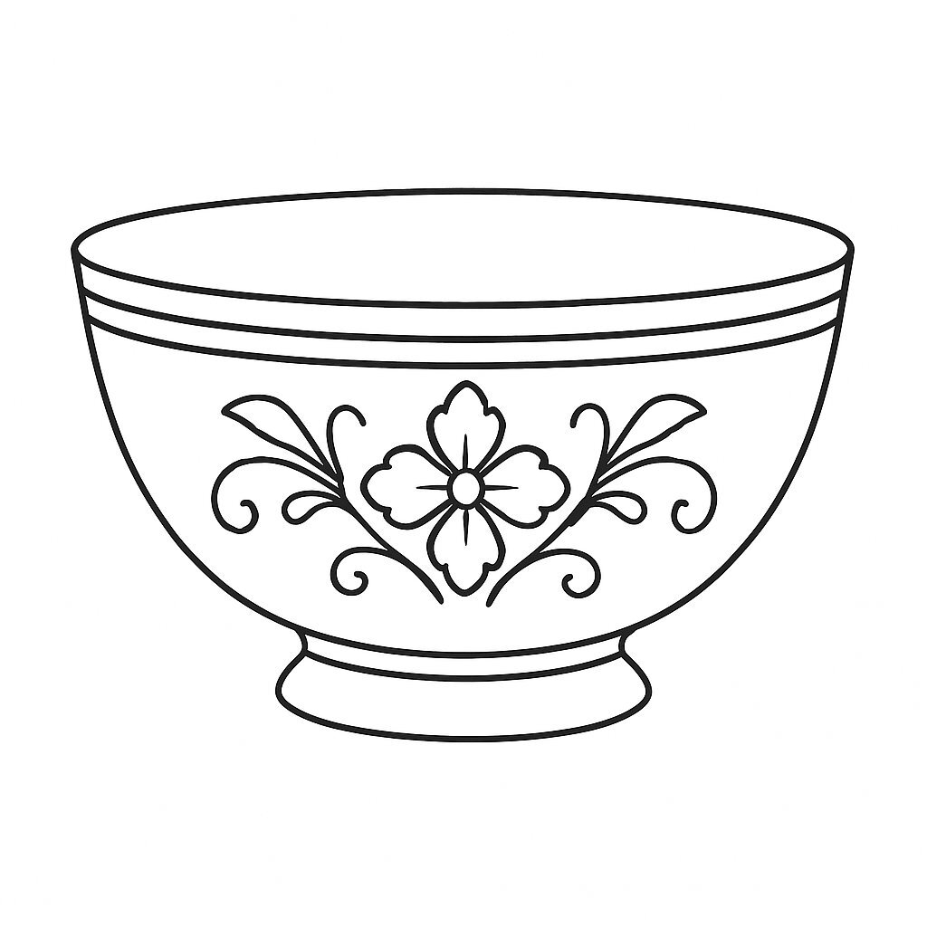Coloring a Classic-Style Bowl