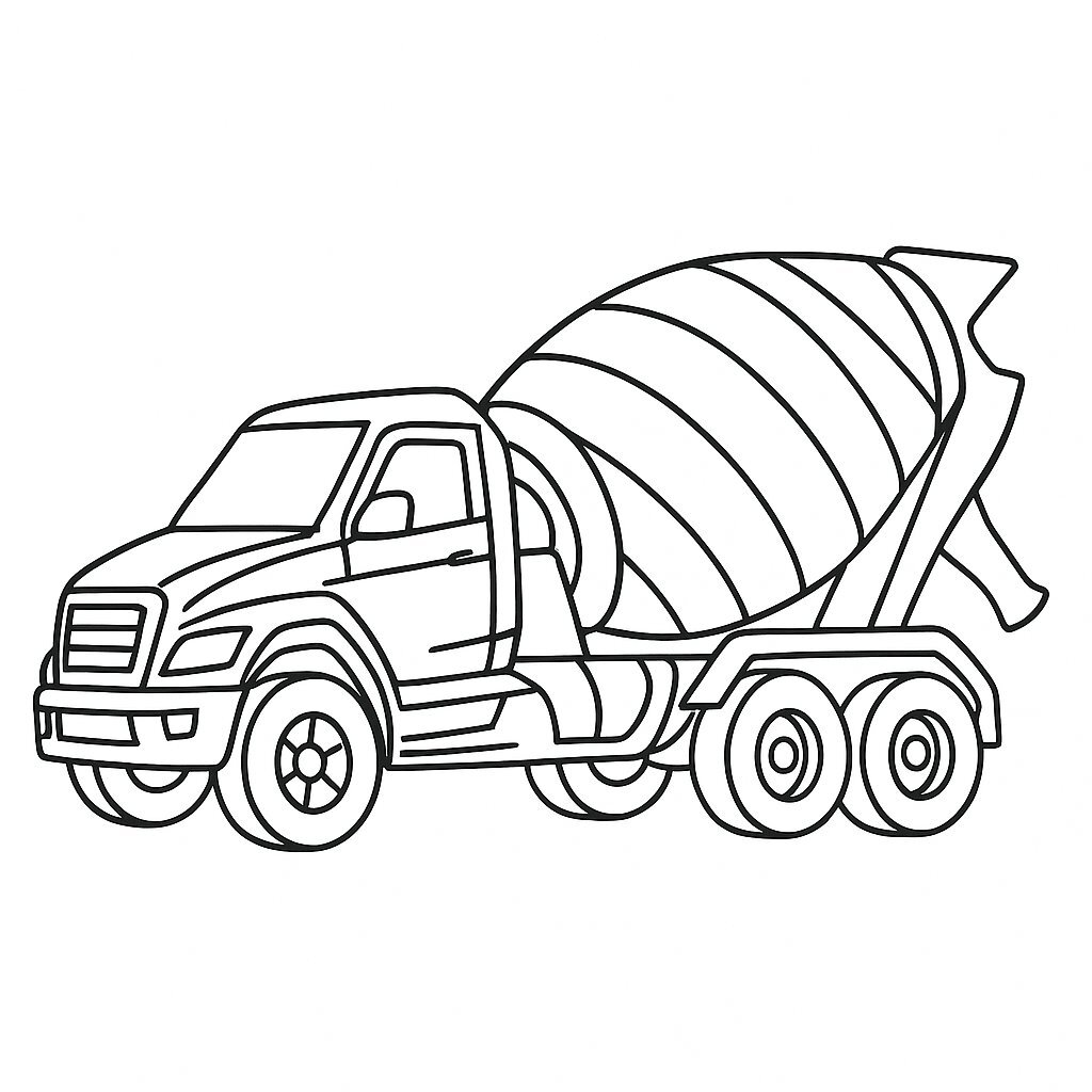 Sporty Concrete Mixer Truck