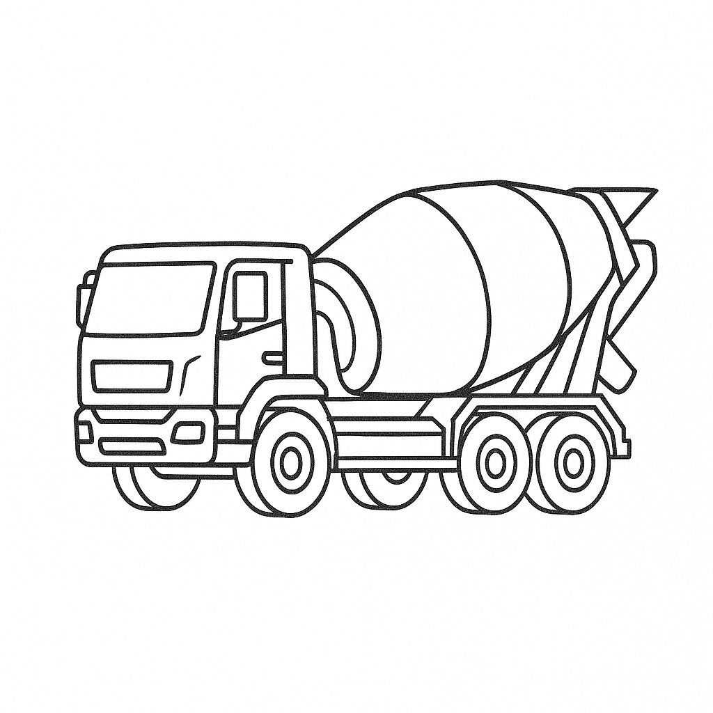 Modern Concrete Mixer Truck