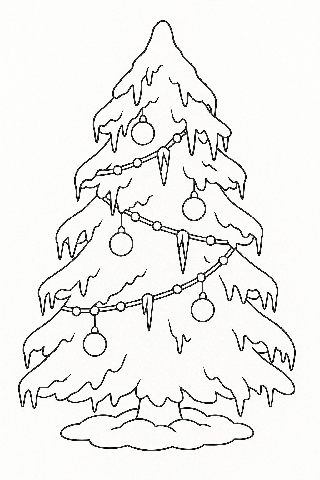 Snowy Christmas Tree