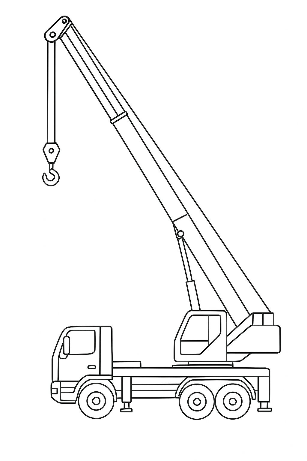 High-Reach Crane Truck
