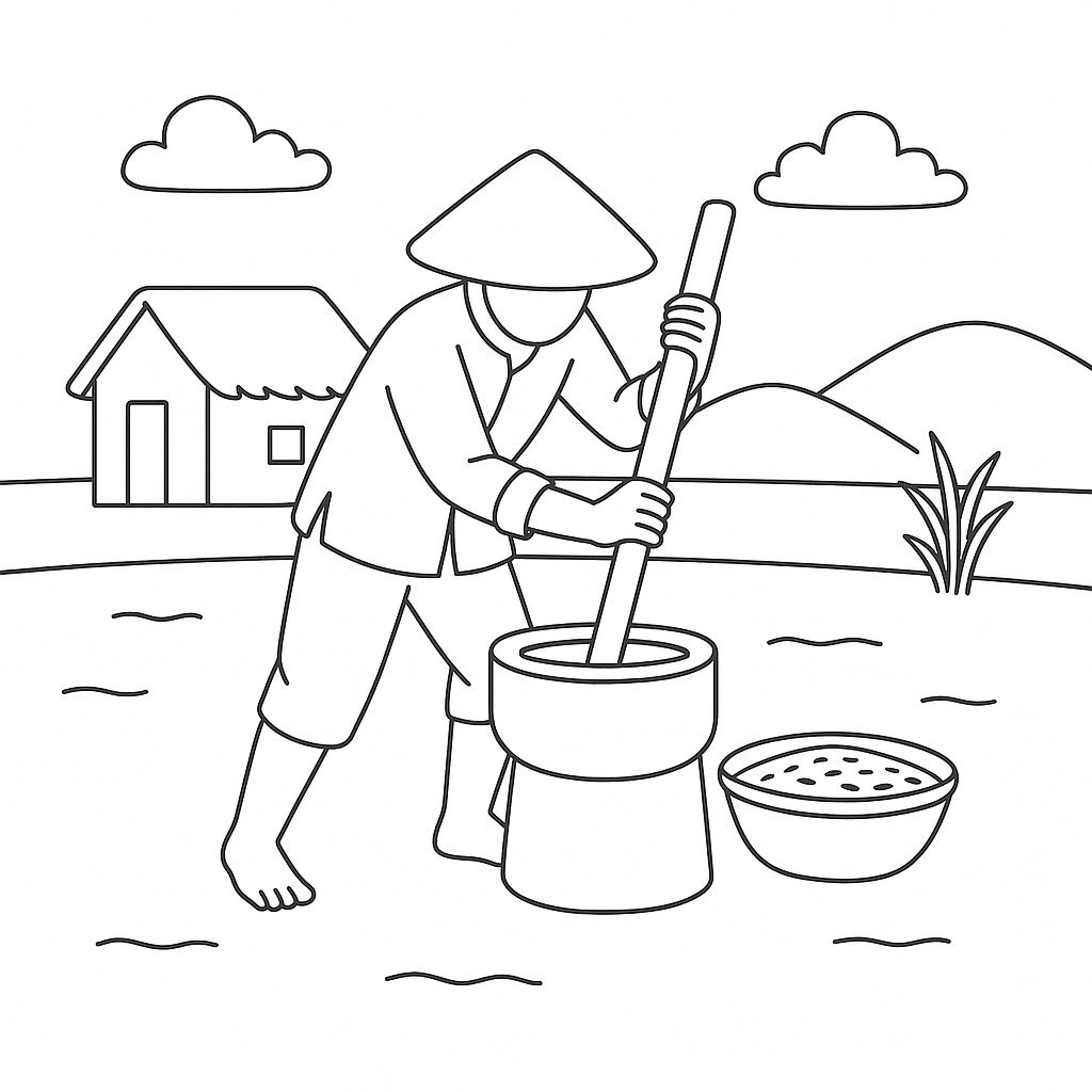 Traditional Rice Milling