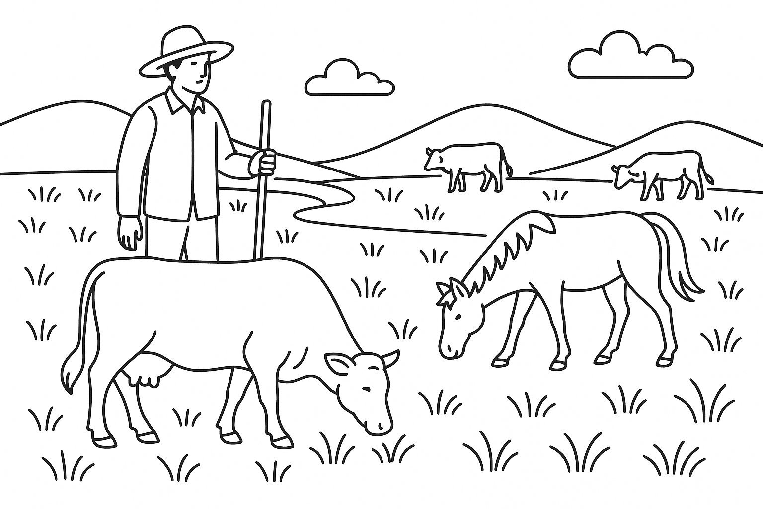 Livestock Herding Scene