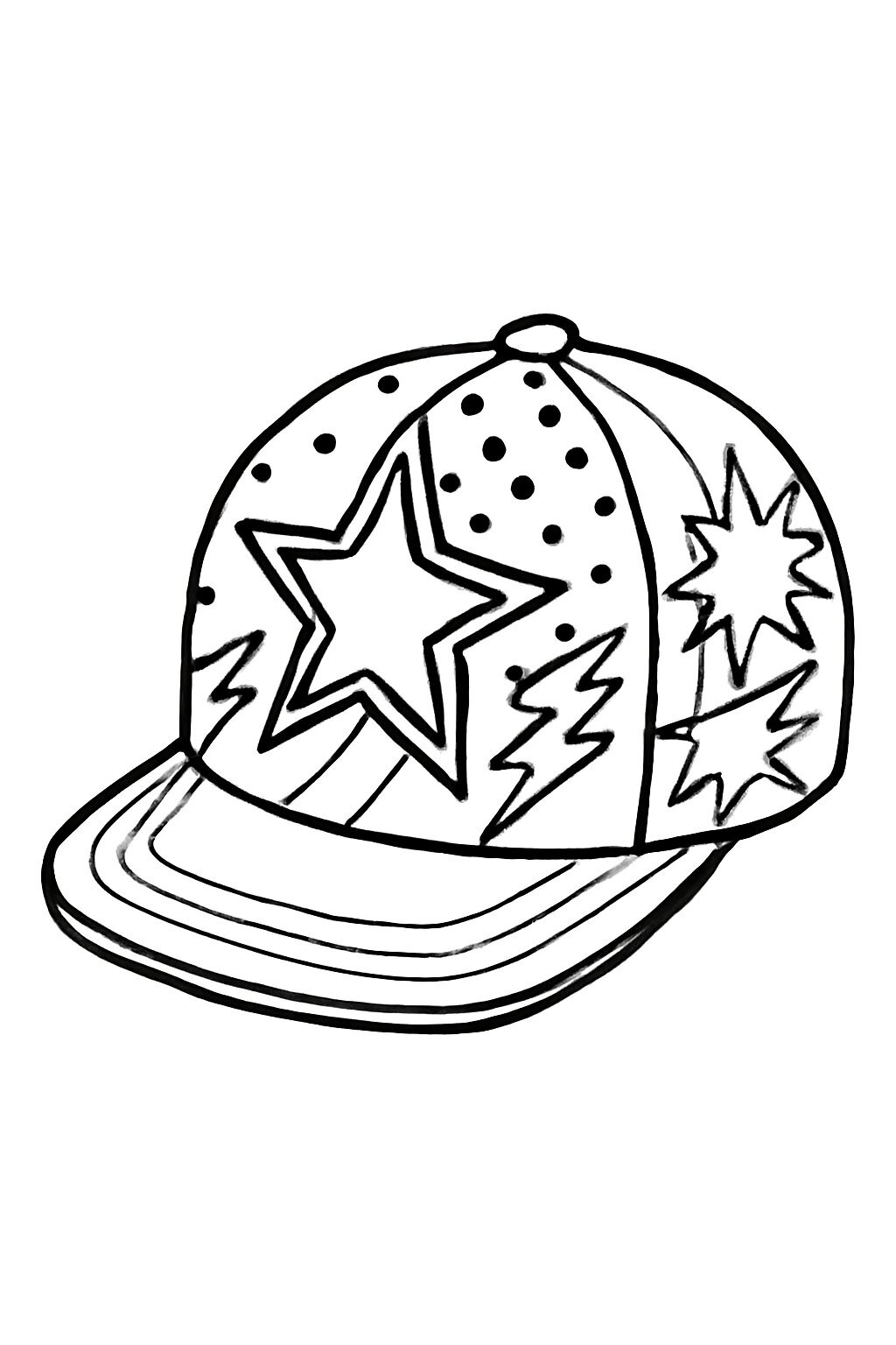 Pop Art Hat Coloring
