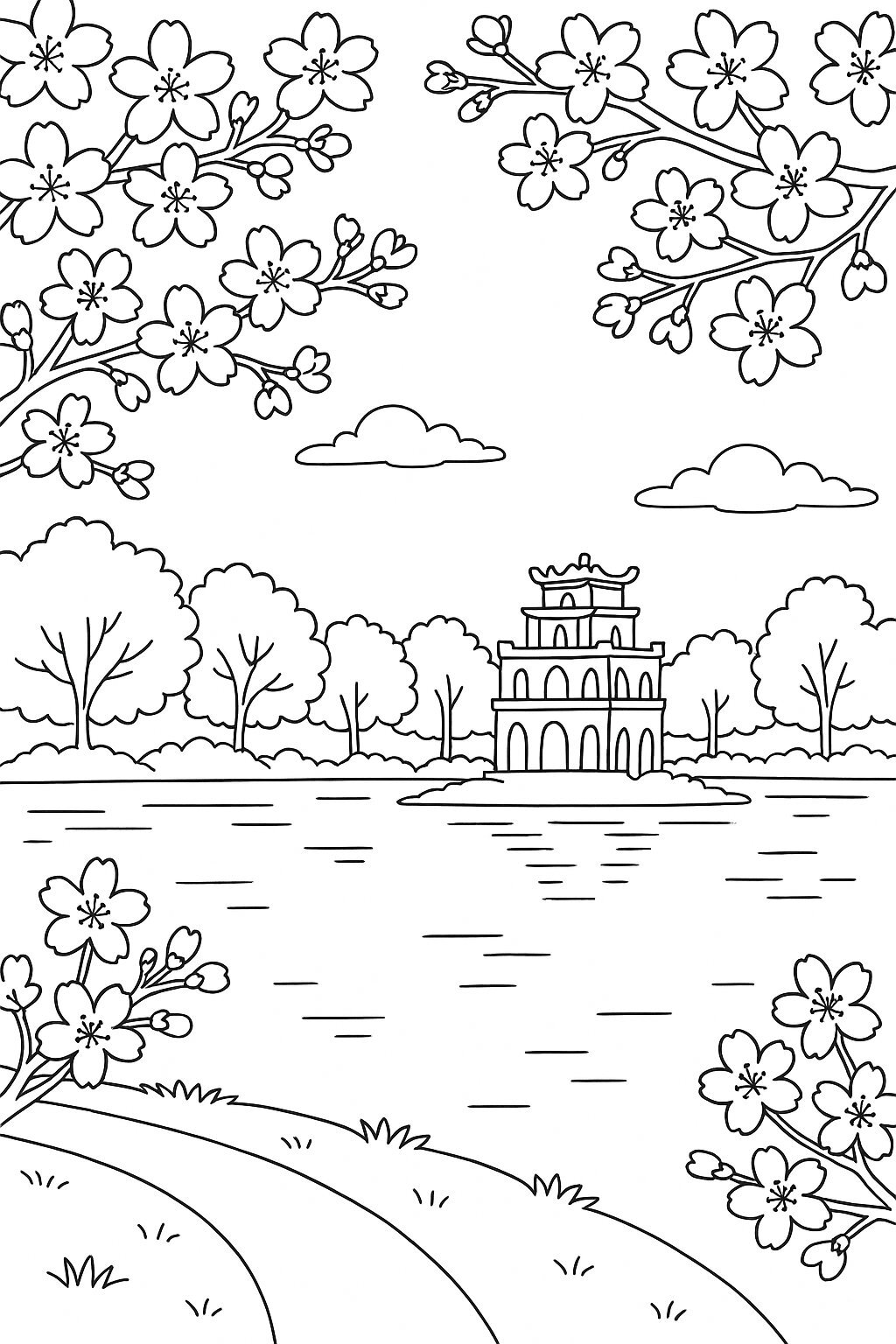 Hoan Kiem Lake in Spring