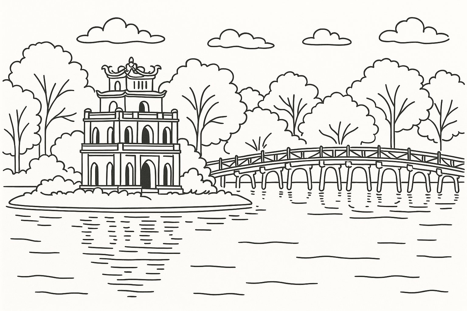 Classic Hoan Kiem Lake