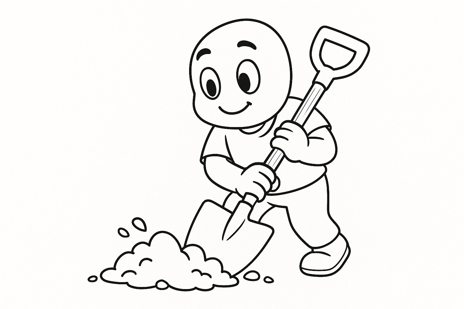 Cartoon Style Shovel