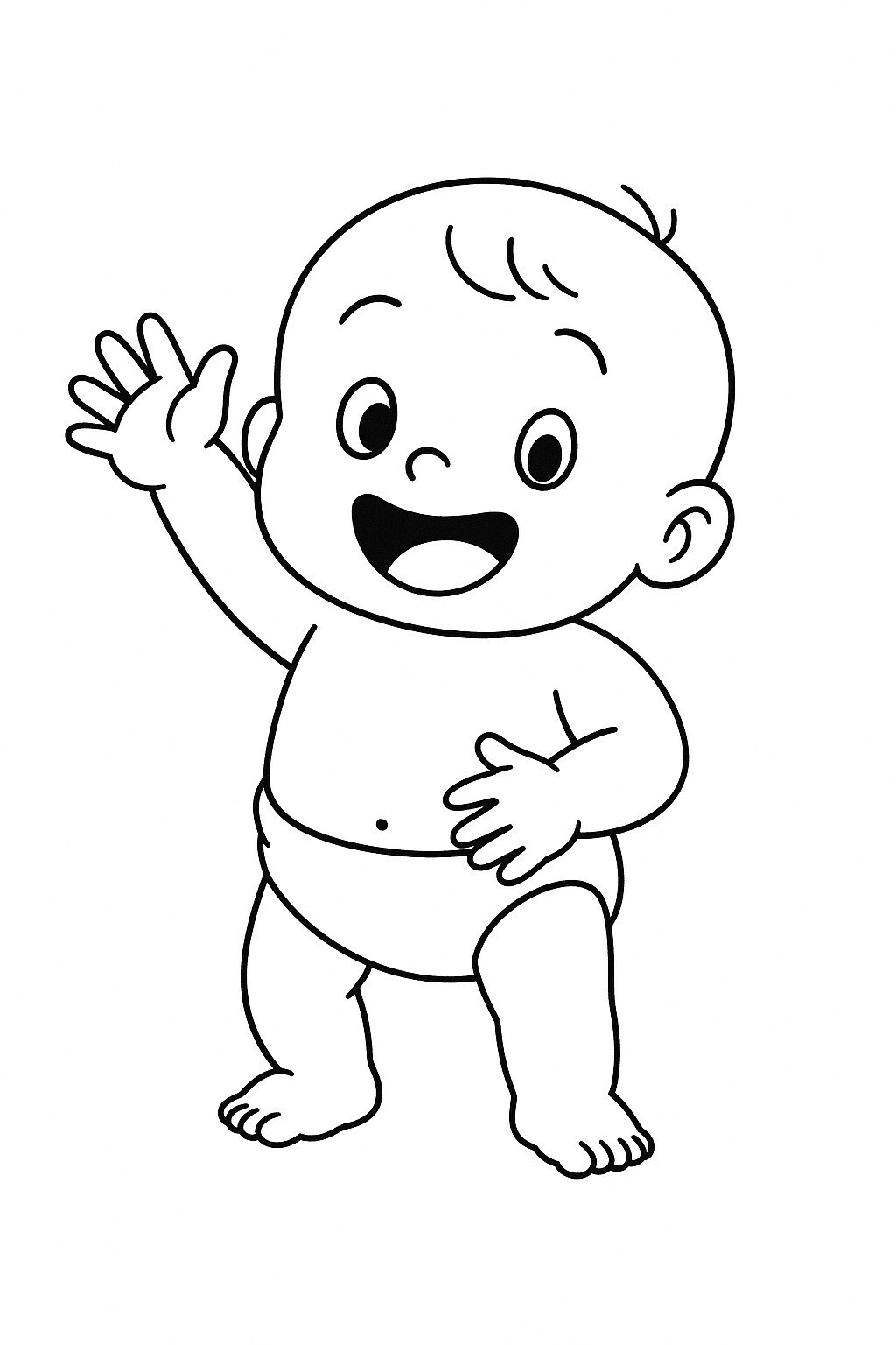 Cartoon-style Baby Body