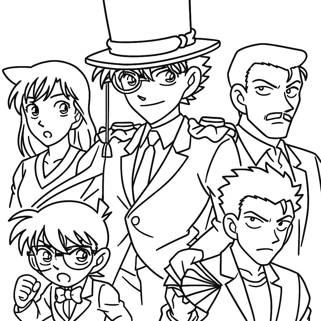 Kaito Kid with Supporting Characters