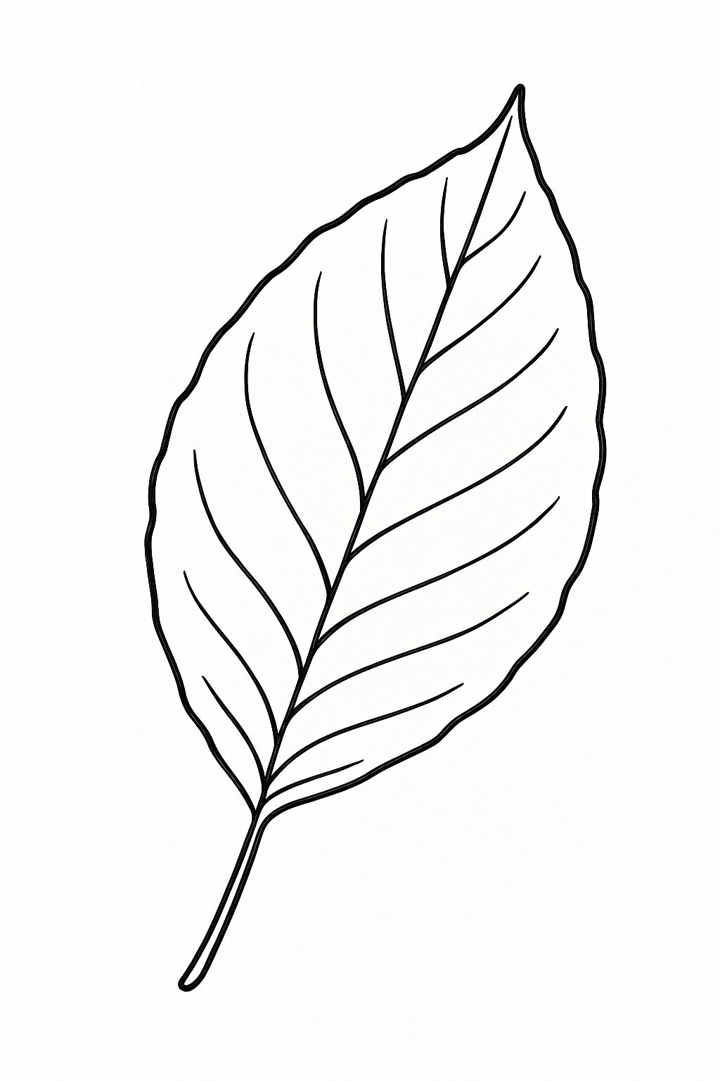 Hand-Drawn Leaf Coloring