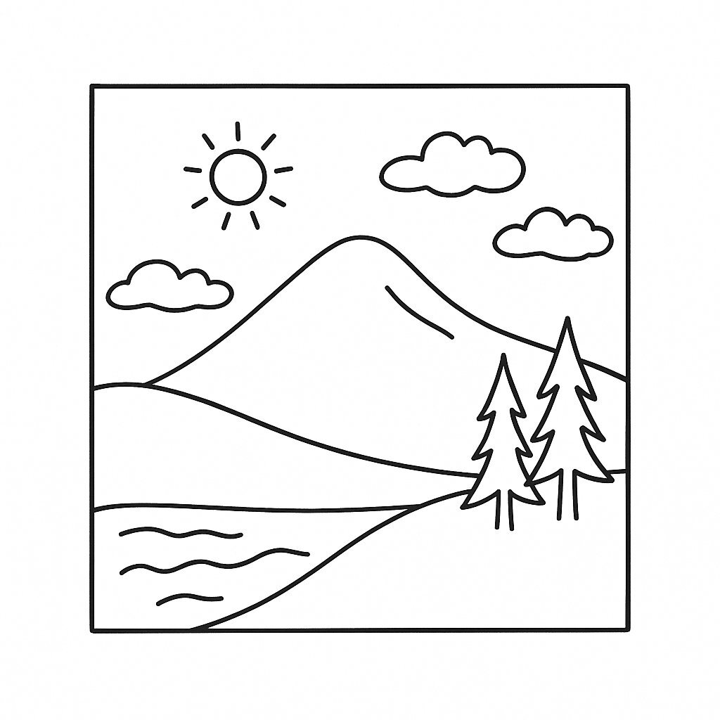 Square Decoration Coloring Pages for Kids 2026 – PDF