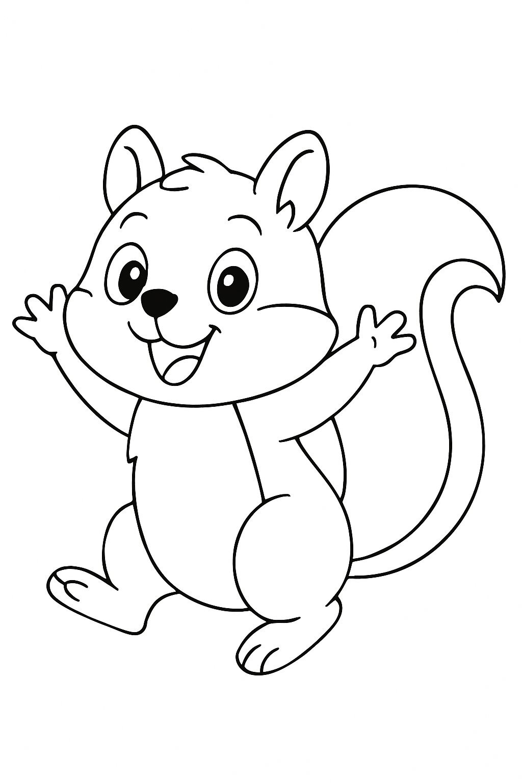Squirrel Coloring Pages for Kids 2026 – Cute and Adorable Designs