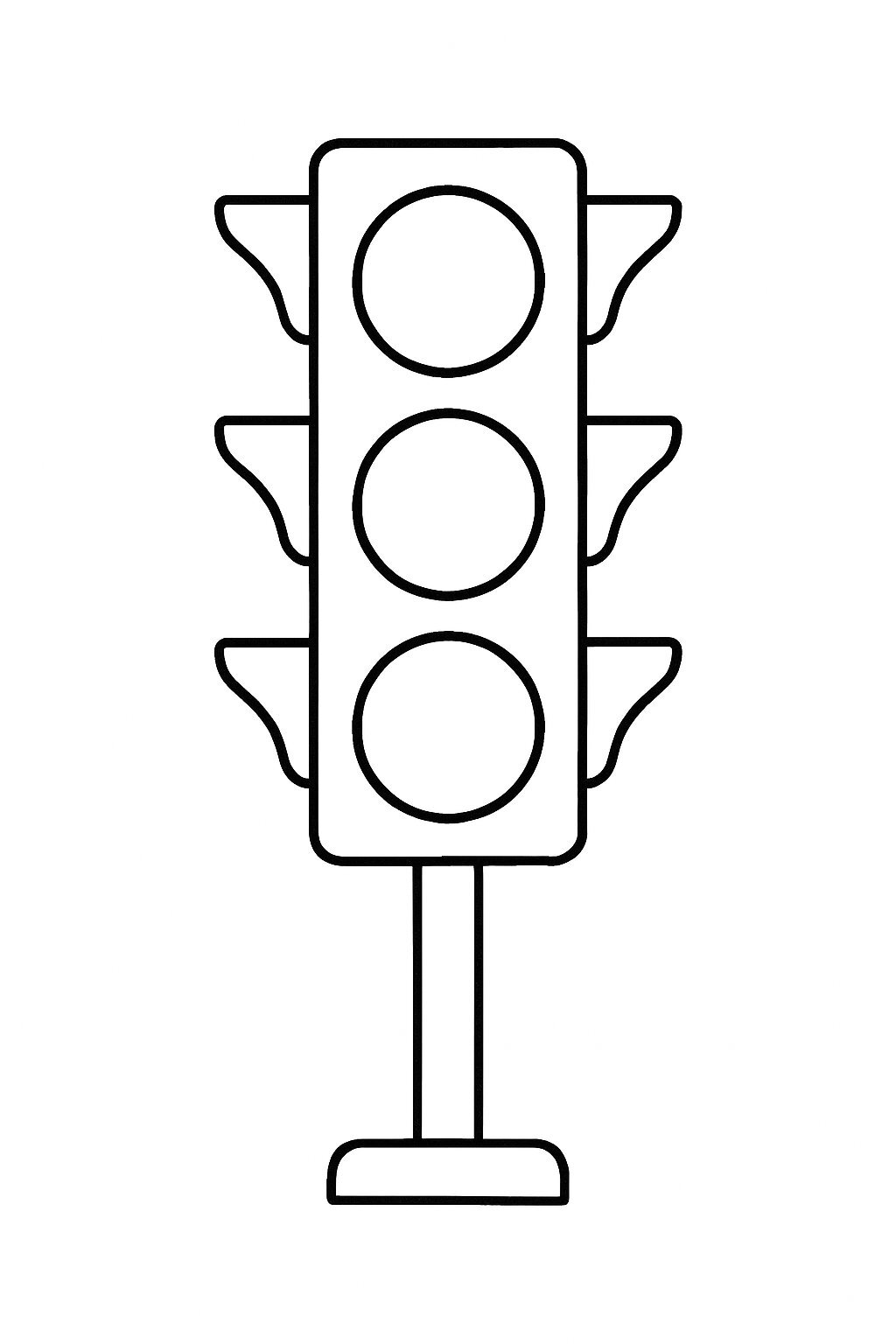 Colorful Traffic Light