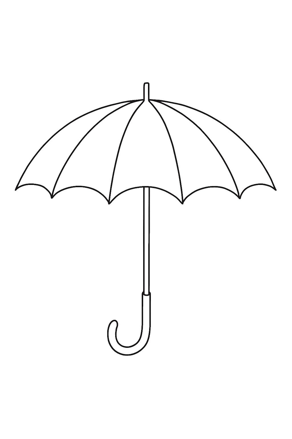 Vintage Umbrella Coloring