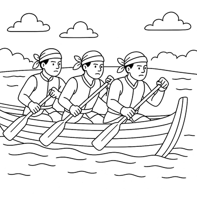 Boat Racing Festival Coloring Pages for Kids 2026