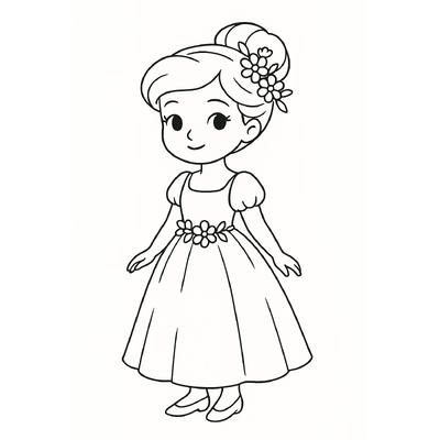 Cinderella Princess Coloring Pages for Kids 2026 – Beautiful and Adorable Images