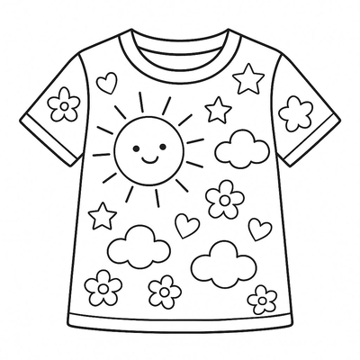 Clothing Coloring Pages for Kids 2026 – Simple Designs to Inspire Creativity