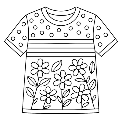 Clothing Coloring Pages for Kids 2026 – Simple Designs to Inspire Creativity