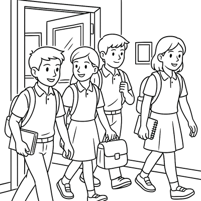 Elementary School Coloring Pages for Kids 2026 – Free PDF Download