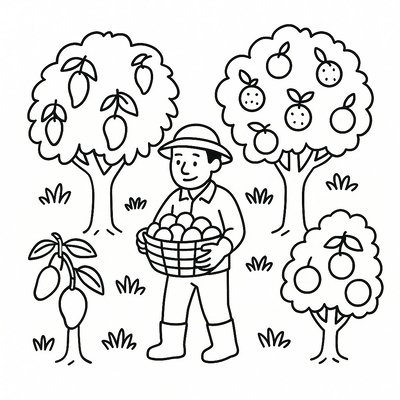 Farming Coloring Pages for Kids 2026 – Free PDF Download