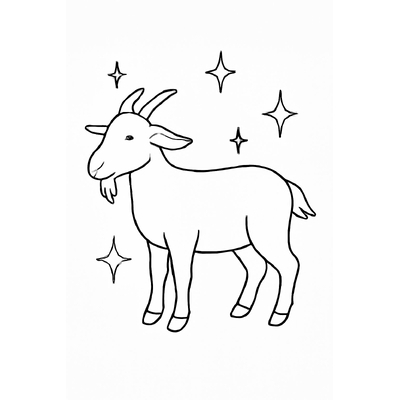 Goat Coloring Pages for Kids 2026 – Cute and Adorable Designs